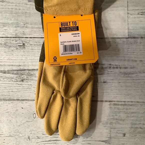 Carhartt Women's Small Synthetic Suede Stretch Knit Glove - Picture 3 of 5